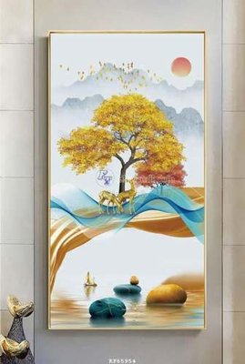 File PSD File tranh hiện đại pha lê gương KF65954 (bản gốc) dễ dàng edit