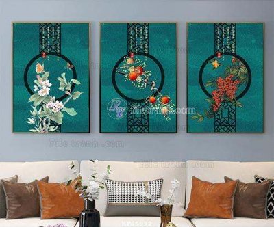 File gốc File tranh hiện đại pha lê gương KF65992 (phiên bản chuẩn) để in ấn