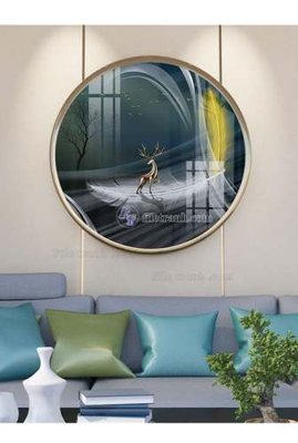 File tranh ảnh gốc File tranh hiện đại pha lê gương KF66010 dùng cho in khổ lớn