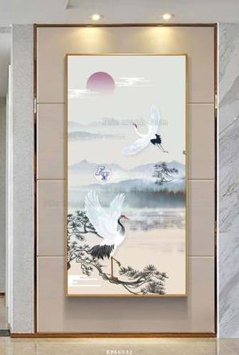 File tranh quảng cáo File tranh hiện đại pha lê gương KF66032 (download file gốc)