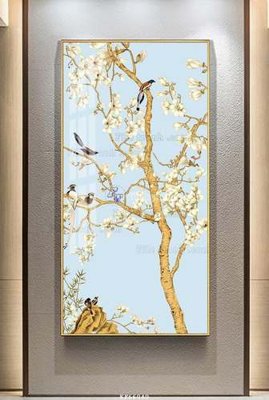 Hình ảnh file gốc in trần nhà File tranh hiện đại pha lê gương KF66040