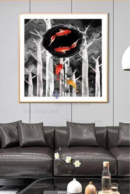 Mua file gốc File tranh hiện đại pha lê gương KF66080 (PSD) tại Filetranh.com