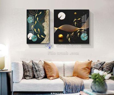 Mua file tranh gốc File tranh hiện đại pha lê gương KF66105 tại Filetranh.com