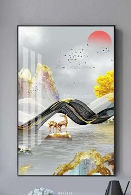 File gốc File tranh hiện đại pha lê gương KF66114 (cho in ấn) từ kho Filetranh