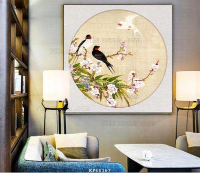 File tranh File tranh hiện đại pha lê gương KF66167 (ảnh gốc) in trần xuyên sáng