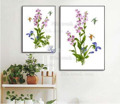 File tranh in mica File tranh hiện đại pha lê gương KF66171 (độ phân giải cao)