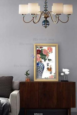 Ảnh gốc File tranh hiện đại pha lê gương KF66196 (siêu chi tiết) để in ấn