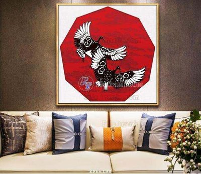 File gốc in mica File tranh hiện đại pha lê gương KF66198 chất lượng