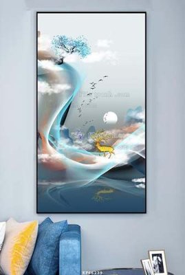 File in lụa File tranh hiện đại pha lê gương KF66239 (hoa văn) File tranh hiện đại pha lê gương KF66239