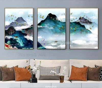 File PSD File tranh hiện đại pha lê gương KF66254 (bản gốc) độ phân giải cao