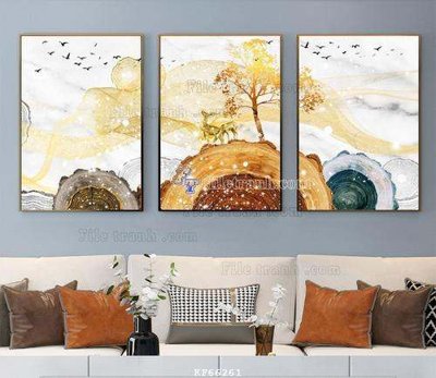 File tranh in trần File tranh hiện đại pha lê gương KF66261 (ảnh gốc siêu nét)