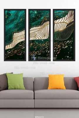 File in mica File tranh hiện đại pha lê gương KF66270 (ảnh gốc) đẹp