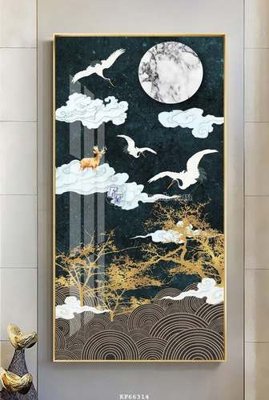 Tải file File tranh hiện đại pha lê gương KF66314 (PSD) cho in tranh kính