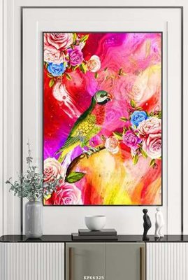 File PSD File tranh hiện đại pha lê gương KF66325 (gốc) cho designer