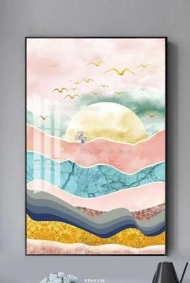 File in mica File tranh hiện đại pha lê gương KF66336 (bản gốc) siêu trong