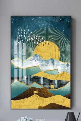 File gốc File tranh hiện đại pha lê gương KF66357 (cho in 3D) độc đáo