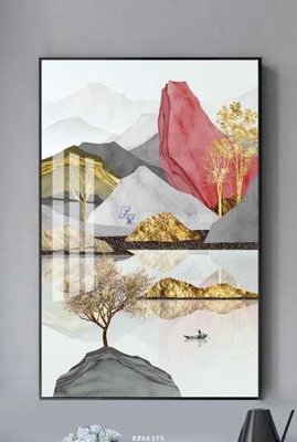 File tranh File tranh hiện đại pha lê gương KF66375 (gốc) chủ đề con người