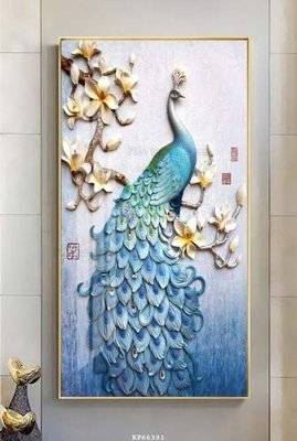 File gốc File tranh hiện đại pha lê gương KF66391 (in tráng gương) sang trọng