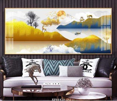 File gốc File tranh hiện đại pha lê gương KF66419 (phong cách) cổ điển