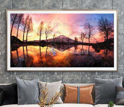 File ảnh File tranh hiện đại pha lê gương KF66425 (gốc) in quảng cáo ngoài trời