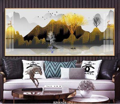 File gốc File tranh hiện đại pha lê gương KF66428 (vector) cho in ấn