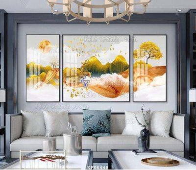 File tranh File tranh hiện đại pha lê gương KF66448 (file gốc) chuẩn màu in