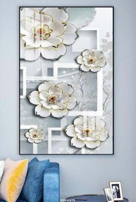 File ảnh File tranh hiện đại pha lê gương KF66475 (gốc) cho trang trí nội thất