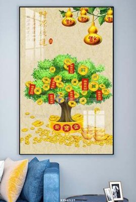 File tranh File tranh hiện đại pha lê gương KF66527 (ảnh gốc) in trần xuyên sáng