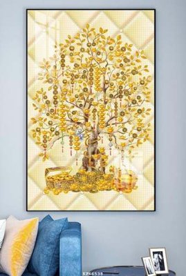 File tranh File tranh hiện đại pha lê gương KF66538 (gốc) chủ đề tĩnh vật