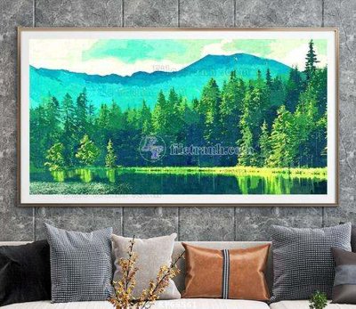 File in lụa File tranh hiện đại pha lê gương KF66561 (tân cổ điển) File tranh hiện đại pha lê gương KF66561