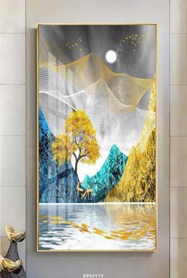 File tranh File tranh hiện đại pha lê gương KF66570 (ảnh gốc) không bị mờ