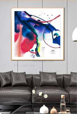 File ảnh File tranh hiện đại pha lê gương KF66591 (gốc) in decal dán tường