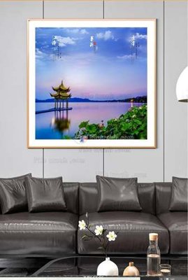 Ảnh gốc File tranh hiện đại pha lê gương KF66595 (siêu chi tiết) để in ấn