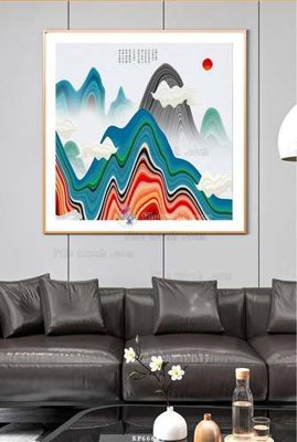 File gốc File tranh hiện đại pha lê gương KF66644 (cho in ấn) độc quyền