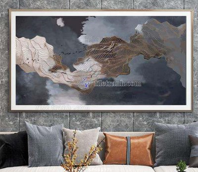 Chi tiết file gốc File tranh hiện đại pha lê gương KF66697 (cho in tráng gương)