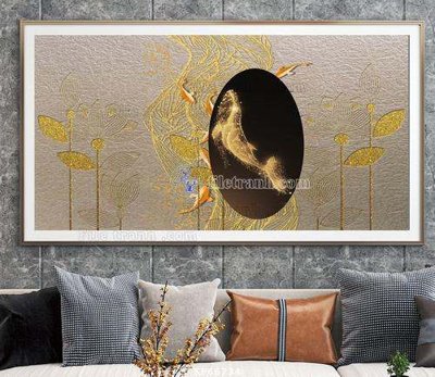 Tải về hình ảnh gốc File tranh hiện đại pha lê gương KF66734 sắc nét