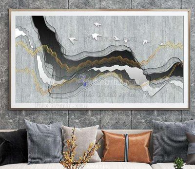 File tranh File tranh hiện đại pha lê gương KF66745 (bản gốc) in canvas