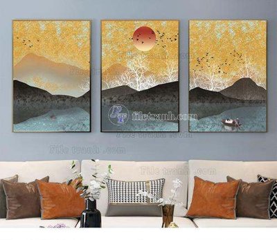 File tranh File tranh hiện đại pha lê gương KF66762 (ảnh gốc) chi tiết rõ ràng