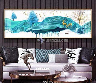 File in ấn File tranh hiện đại pha lê gương KF66770 (bản gốc) chất lượng cao