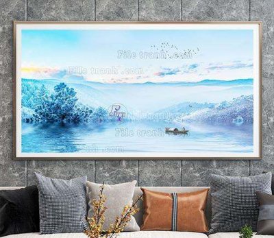 File PSD File tranh hiện đại pha lê gương KF66782 (chất lượng in ấn)