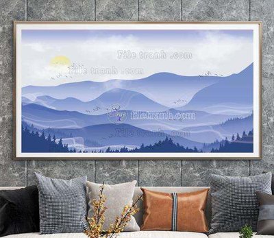 Download file File tranh hiện đại pha lê gương KF66793 (gốc) in mica bàn thờ