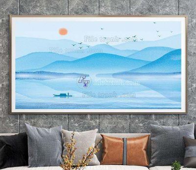 File gốc File tranh hiện đại pha lê gương KF66798 (Filetranh.com) File tranh hiện đại pha lê gương KF66798