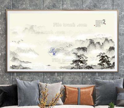 File tranh File tranh hiện đại pha lê gương KF66806 (ảnh gốc) in trần xuyên sáng