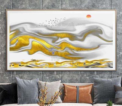 Tải file gốc File tranh hiện đại pha lê gương KF66835 (bản PSD) còn layer