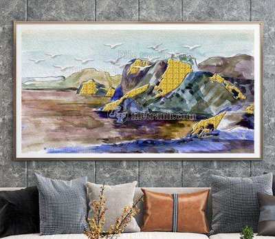 File tranh File tranh hiện đại pha lê gương KF66848 (bản gốc) in canvas