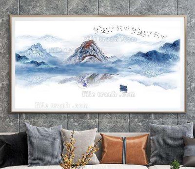 Tải file File tranh hiện đại pha lê gương KF66874 (gốc) chủ đề tôn giáo