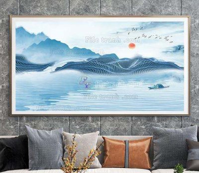 Tệp tin gốc File tranh hiện đại pha lê gương KF66875 (chất lượng) File tranh hiện đại pha lê gương KF66875