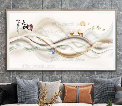 File tranh File tranh hiện đại pha lê gương KF66906 (ảnh gốc) chi tiết rõ ràng