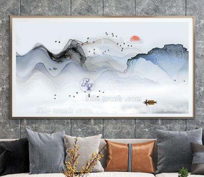 File gốc File tranh hiện đại pha lê gương KF66919 (AI/EPS) cho in ấn