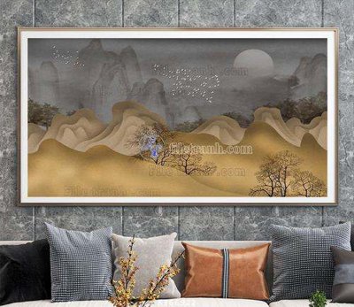 Download file File tranh hiện đại pha lê gương KF66922 (gốc) in mica bàn thờ